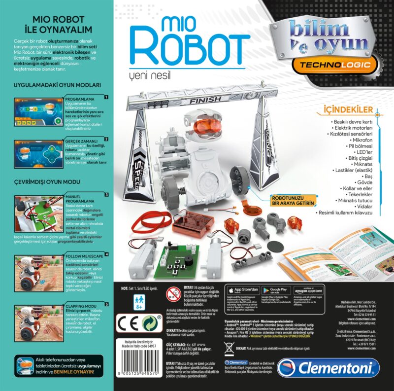 Clementoni Robotik Laboratuvarı Mio Robot (Yeni Nesil) 64957 - Görsel 2
