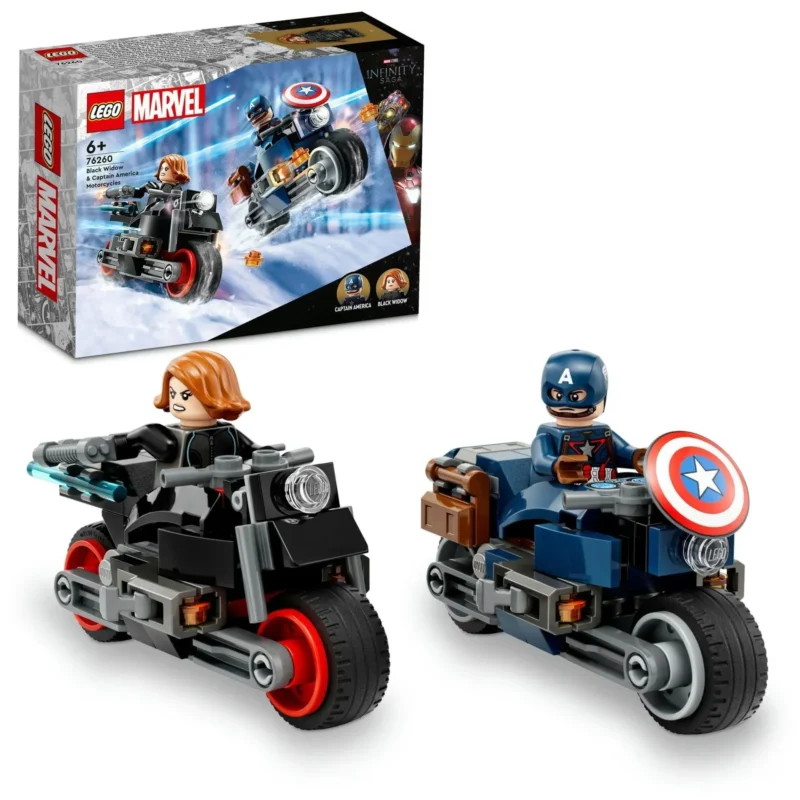 Lego Black Widow Kaptan Amerika Motosiklet 76260